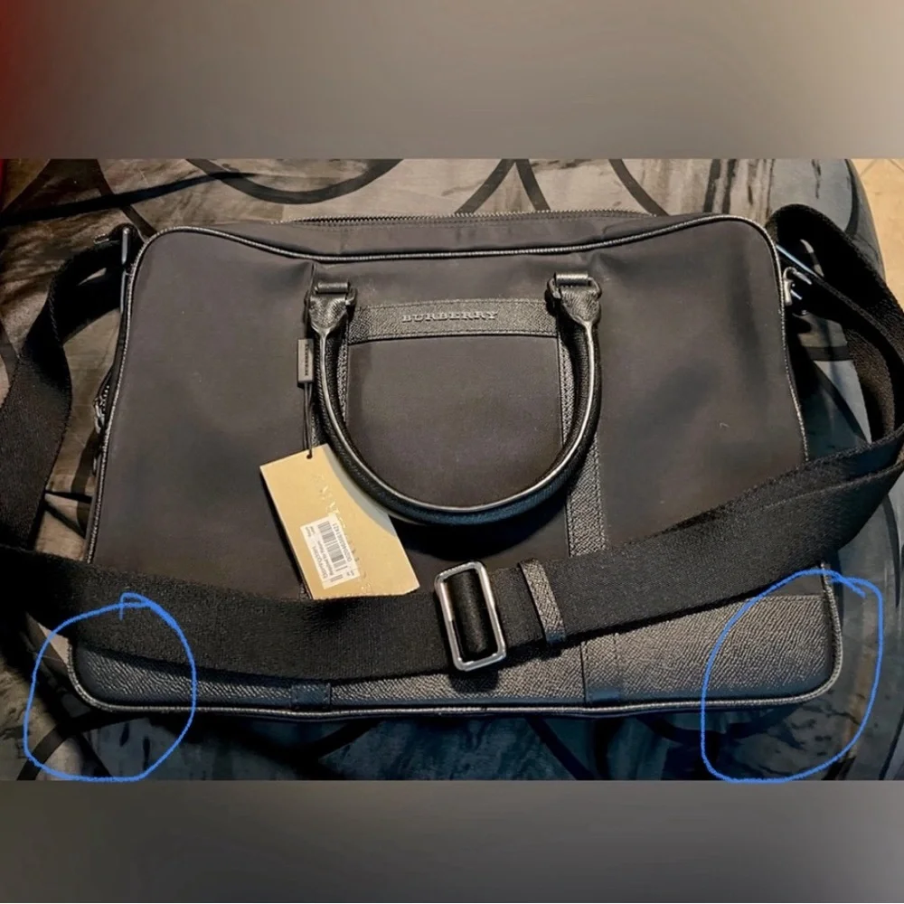 🔥🔥Authentic BURBERRY Laptop Bag Burberry London Nylon Newburg Small Briefcase
